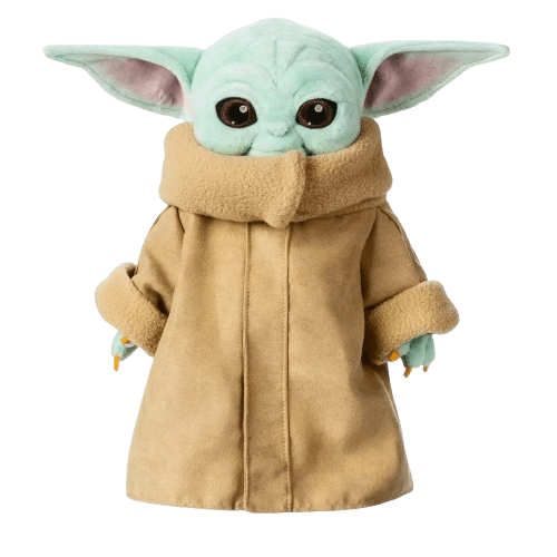 Peluche del personaje Yoda de la pelicula Star Wars